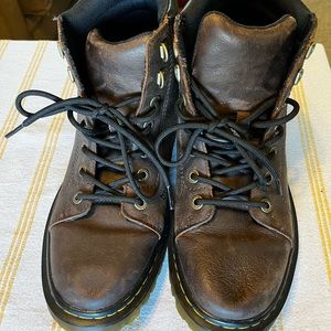 Dr Martens brown leather boots